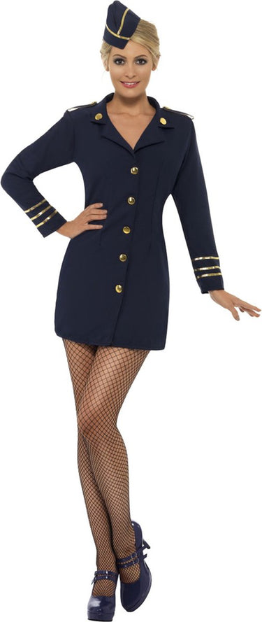 Smiffys dressing up costumes | costumes - superhero - flight attendant costume
