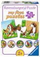 Ravensburger puzzel dierenfamilies op de boerderij 9x2 stukjes