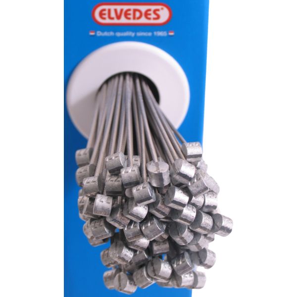 Load image into Gallery viewer, Rem binnenkabel Elvedes 2000mm RVS ø1,5mm T-nippel (100 stuks)
