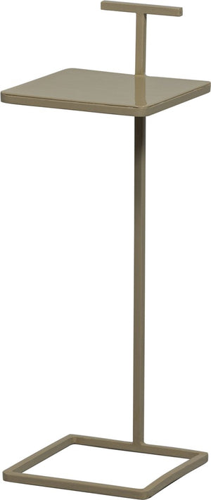 Woood toste bijzettafel - metaal - donker zand - 64x22x22