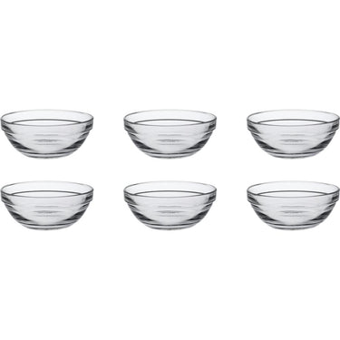 Duralex schaal lys rond stapelbaar 200ml hardglas 6 stuks 10,5x4.3cm