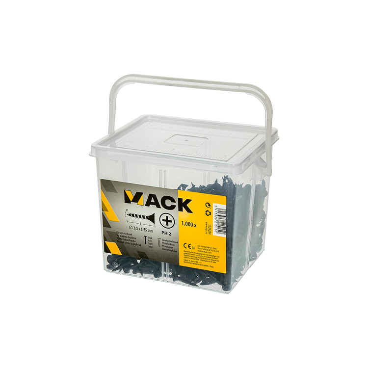Afbeelding laden in galerijviewer, Mack 1020284 - box gipsplaatschroeven 3,5 x 25 mm 1000 st | 6 stuks
