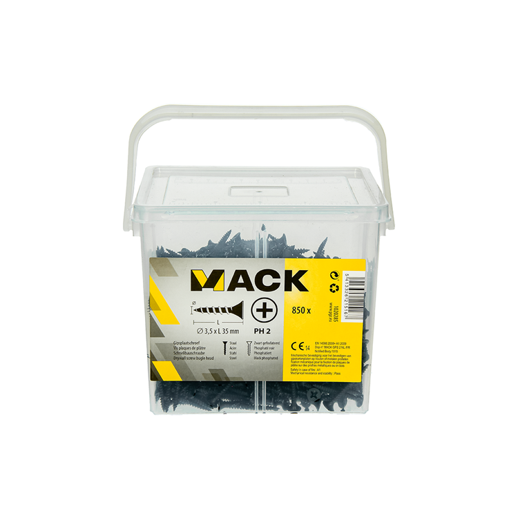 Afbeelding laden in galerijviewer, Mack 1020285 - box gipsplaatschroeven 3,5 x 35 mm 850 st | 6 stuks
