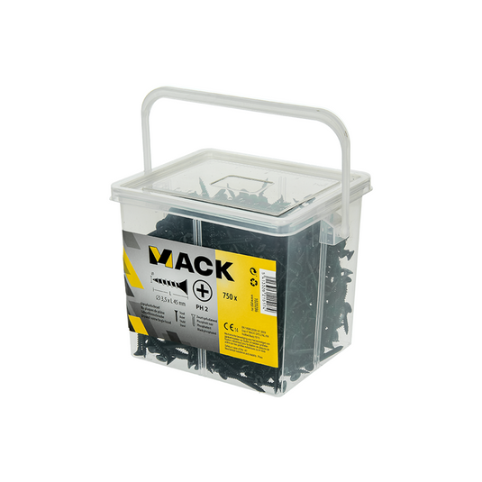 Mack 1020286 - box gipsplaatschroeven 3,5 x 45 mm 750 st | 6 stuks