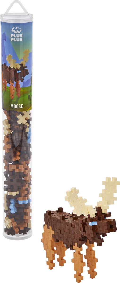 Plus-plus tube eland 100 delige bouwset - 4288 - bouwspeelgoed - constructiespeelgoed - set met bouwstenen - vanaf 5 jaar