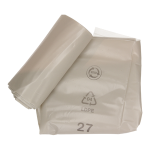 1054869 - grofvuilzak 60l, extra sterk transparant ldpe, 5 st per rol | 10 stuks