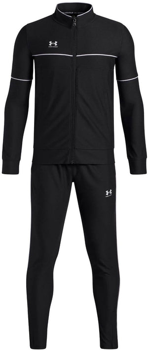 Under armour ua b challenger tracksuit-blk jongens trainingspak - zwart - wit