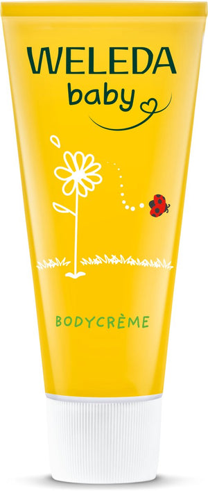 Weleda baby bodycrème - calendula kamille - voedt intensief en beschermt de babyhuid - 100% natuurlijke ingrediënten - 75ml
