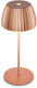 B.k.licht briloner champ mini - oplaadbare mini tafellamp - snoerloze lamp - met touch dimbaar - voor binnen en buiten - german design award winner 2025 - koper - ø8,5 x 20cm