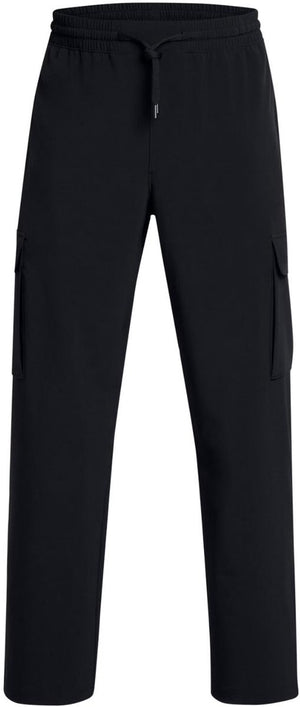 Under armour ua vibe woven cargo pants-blk heren sportbroek - zwart - wit