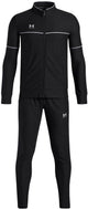Under armour ua b challenger tracksuit-blk jongens trainingspak - zwart - wit