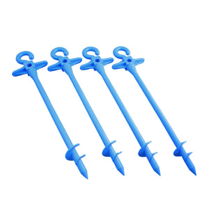 Bluescrew kunststof grond ankers klein - set van 4