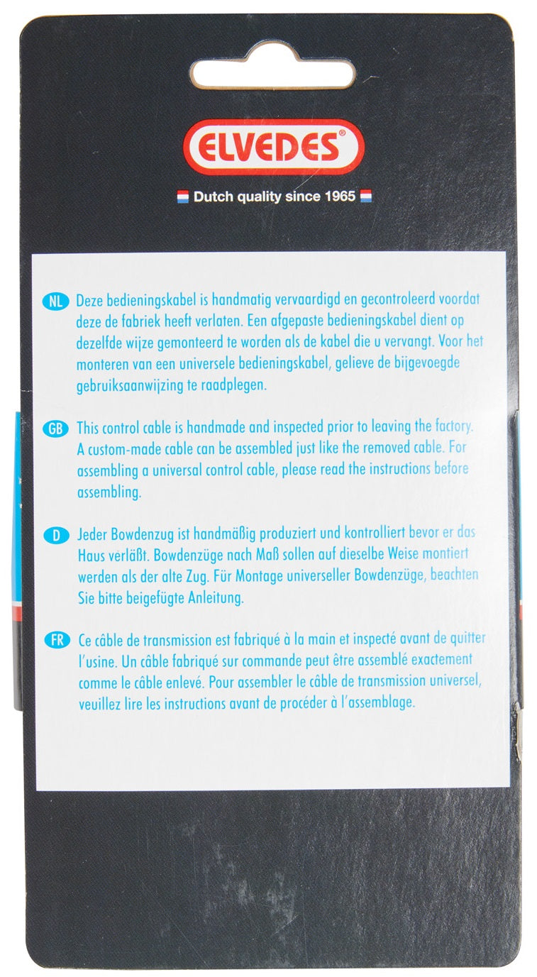 Load image into Gallery viewer, Kabelset Elvedes Trommelrem 1.70M 2.35M Rvs Zwart
