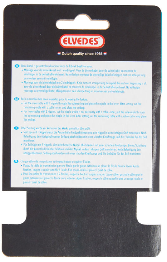 Elvedes schakel binnenk 2250mm RVS N-nip. 6472RVS-SHIM-49-SL