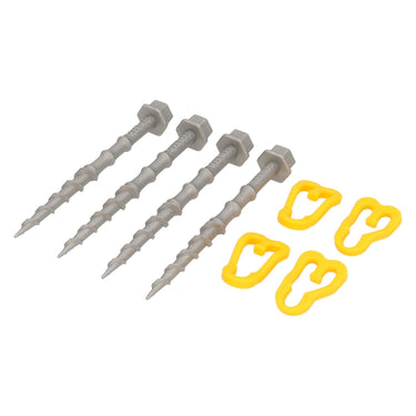 Alu-camp schroefharingen 15cm (set van 4)