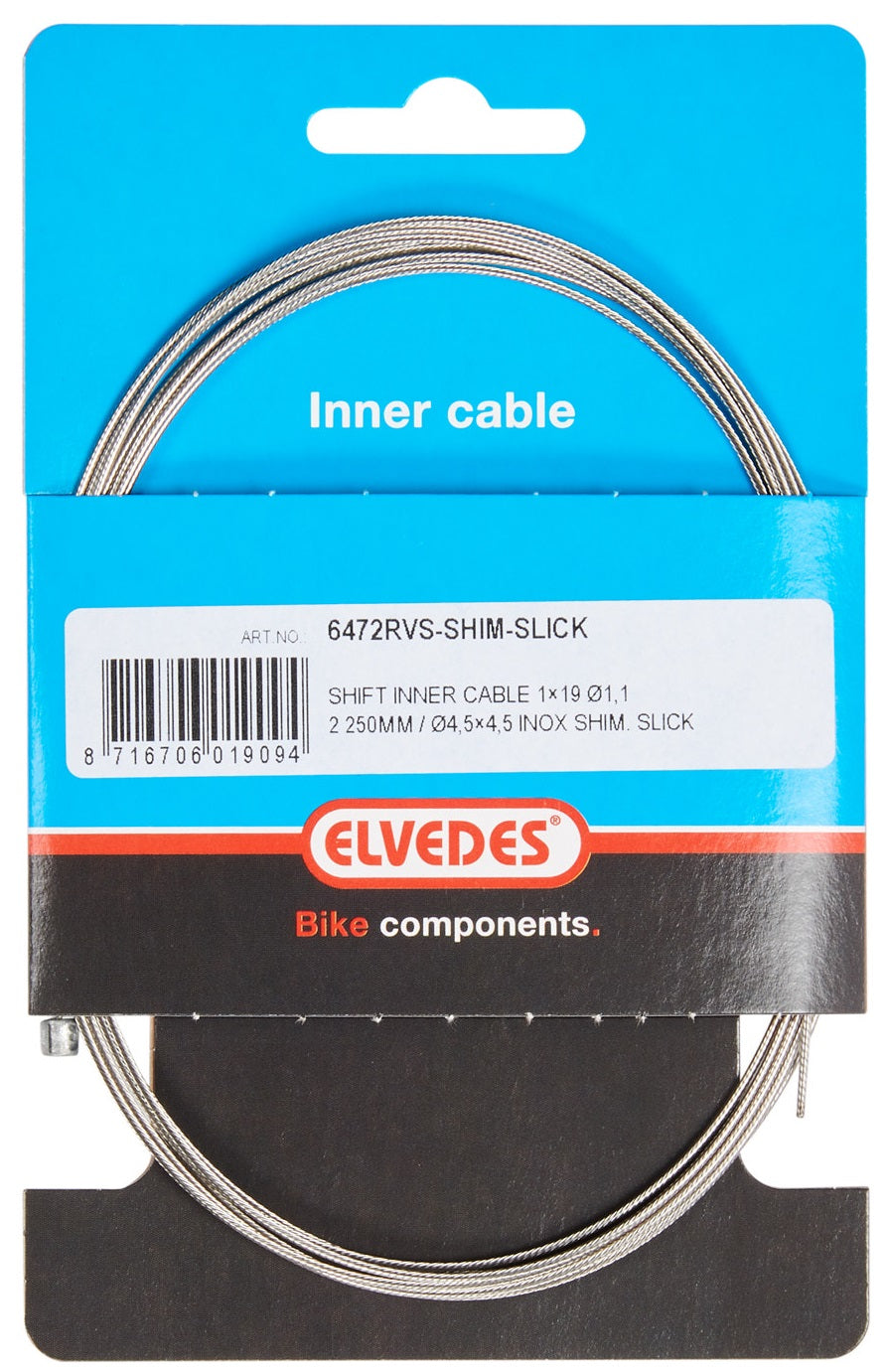 Elvedes schakel binnenk 2250mm RVS N-nip. 6472RVS-SHIM-SLICK