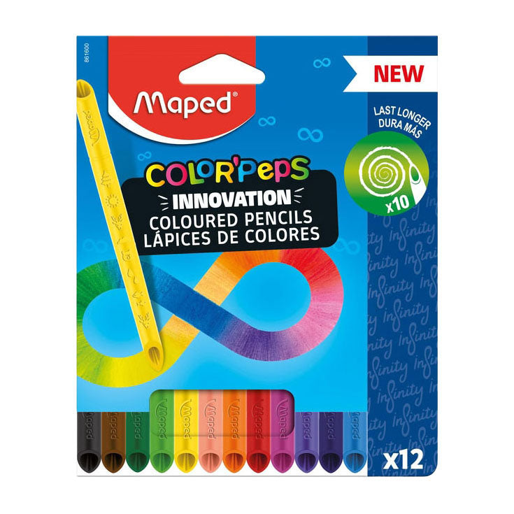 Load image into Gallery viewer, Quantore kleurpotlood maped color peps infinity set 12 kleuren

