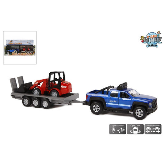 Kids globe terreinwagen met shovel 30cm