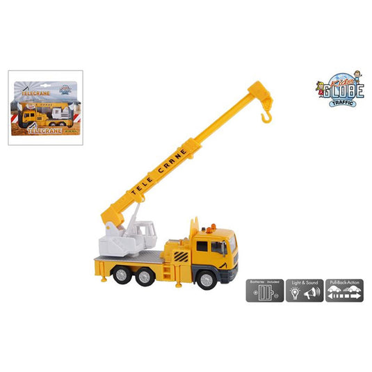 Kids globe hijskraan die cast 15cm