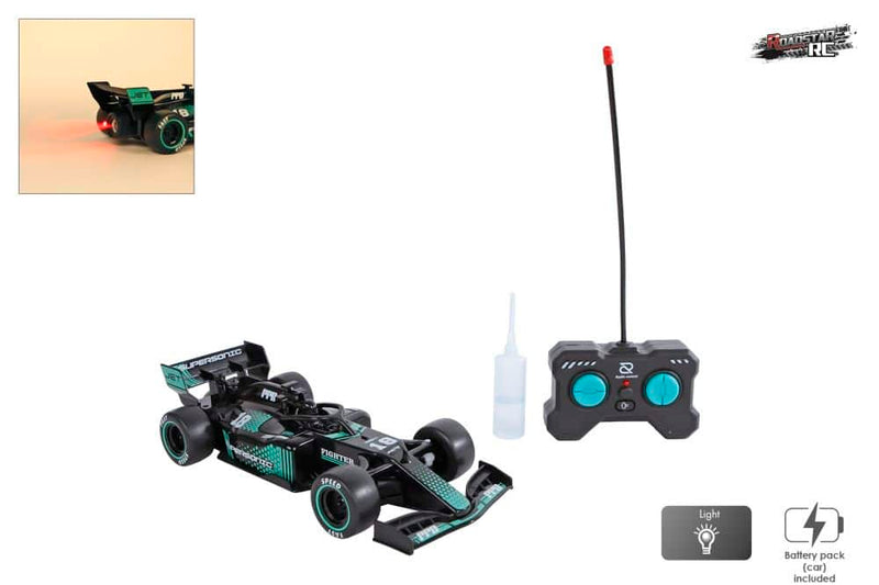 Load image into Gallery viewer, Roadstar c formula bestuurbare race auto met rook en licht 2.4ghz , 22cm
