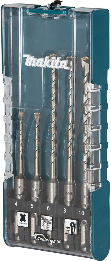 Makita sds-plus betonboren set 5 stuks ø 4 - 10 mm - e-15718