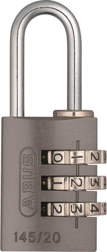 Abus Cijfer Hangslot 145 20 Titanium - Grijs - 5cm