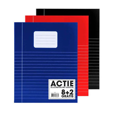 Quantore schrift soho basic a5 lijn 80 pagina's 8+2