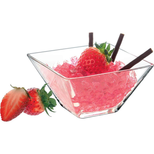 Borgonovo schaaltje glas vierkant 10cm