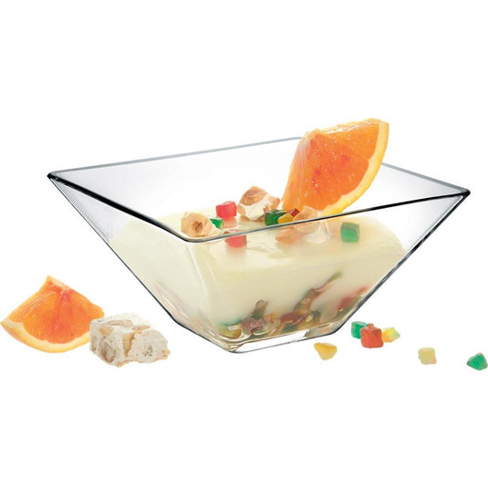 Borgonovo schaaltje glas vierkant 14cm