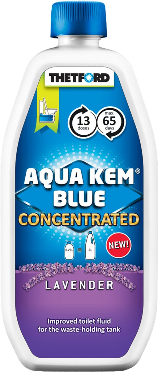 Thetford aqua kem blue - lavendel - concentrated - 0,8l