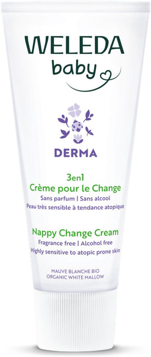 Weleda baby derma 3-in-1 billenbalsem - billenzalf - vermindert roodheid herstelt geïrriteerde huid - beschermt tegen vocht - 100% natuurlijke ingrediënten - 50ml