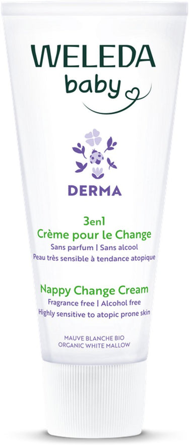Weleda baby derma 3-in-1 billenbalsem - billenzalf - vermindert roodheid herstelt geïrriteerde huid - beschermt tegen vocht - 100% natuurlijke ingrediënten - 50ml