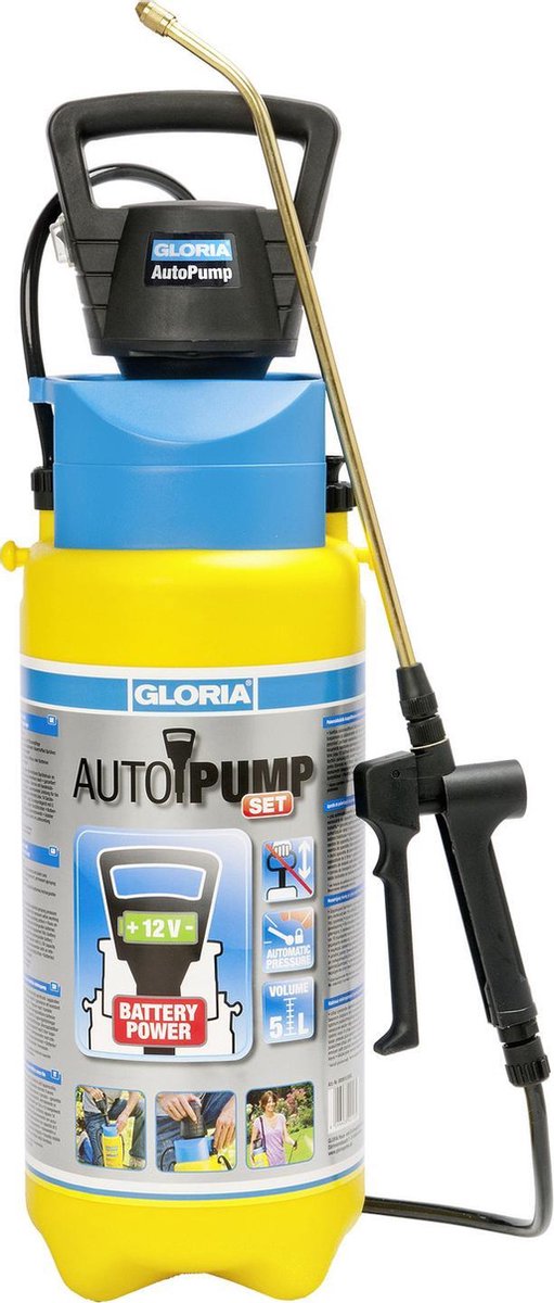 Afbeelding laden in galerijviewer, Gloria haus und garten 000910.0000 autopump set accu-druksproeier 5 l
