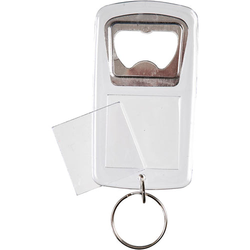 Creativ company sleutelhanger met flessenopener, afm 8x4,5x0,5 cm, 5 stuk 1 doos