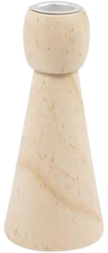 Creativ company houten kandelaar 14,5 cm