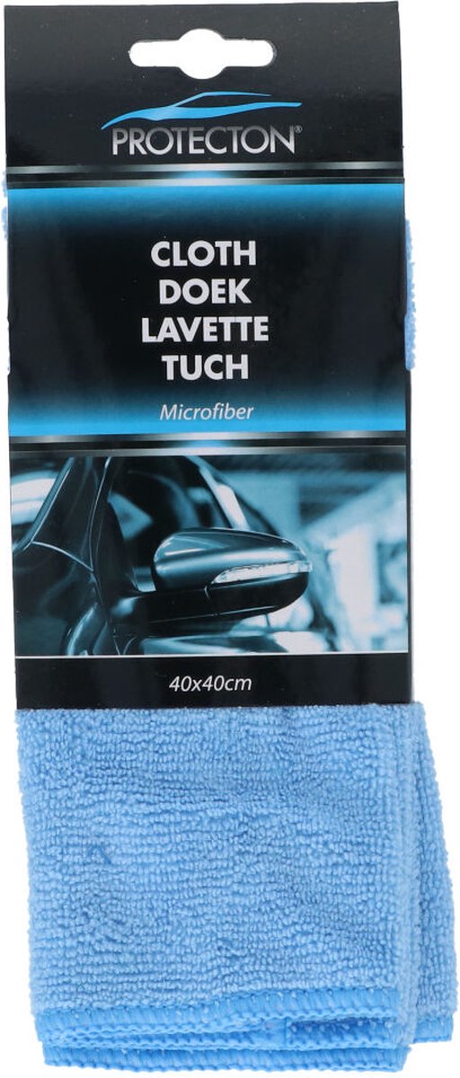 Protecton microvezeldoek – voor het streeploos reinigen – voor auto, camper of caravan - extra zacht - niet pluizend - nat droog te gebruiken – wasbaar in wasmachine - 40x40cm