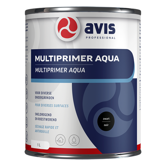 Avis professional 1074386 - avis multiprimer aq. zwart 1lt | 1 stuks
