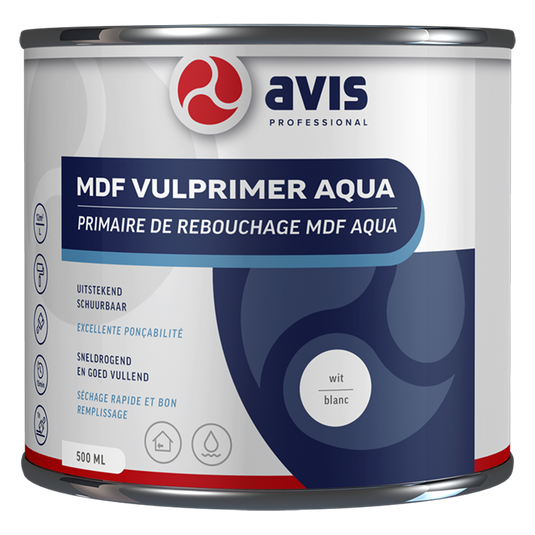Avis professional 1074465 - avis mdf vulprim aq wit 500ml | 1 stuks