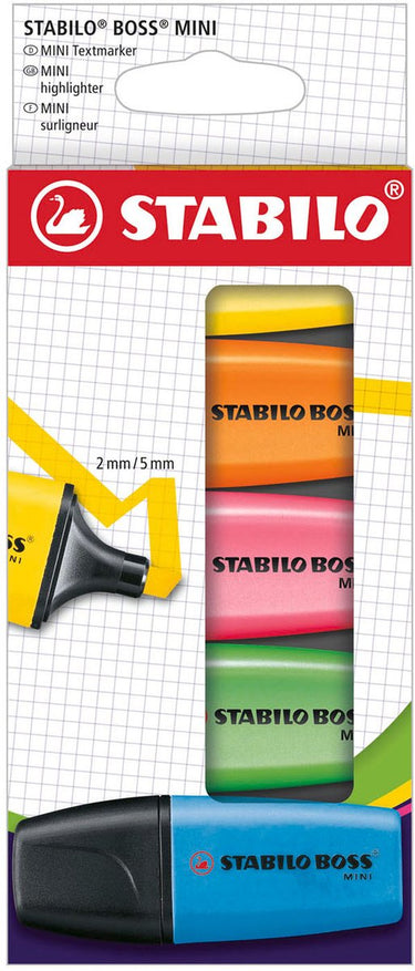 Stabilo boss mini markeerstiften - 5dlg.