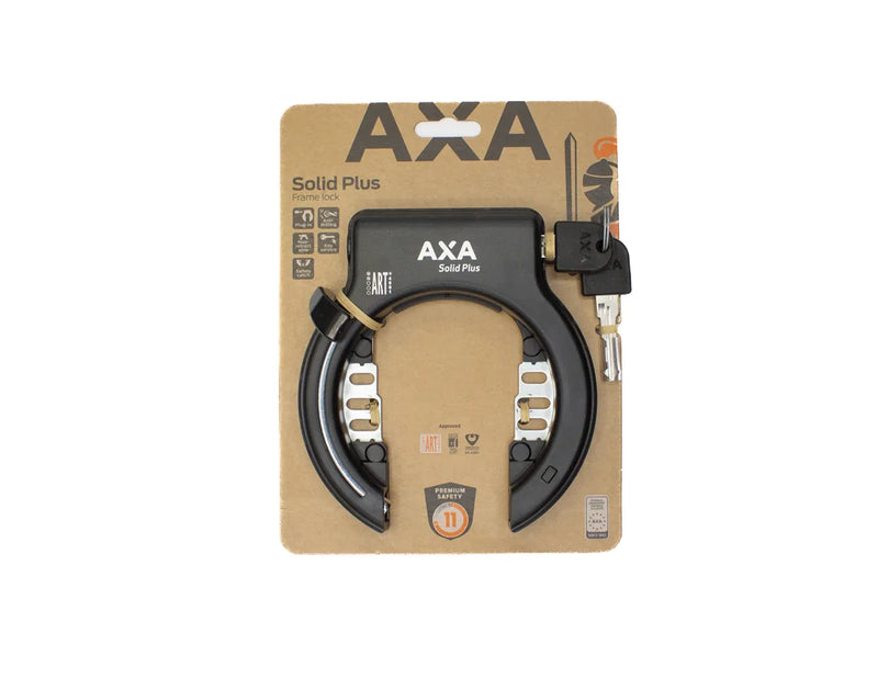Load image into Gallery viewer, AXA Solid Plus zwart ART2 ringslot - 150mm - fiets

