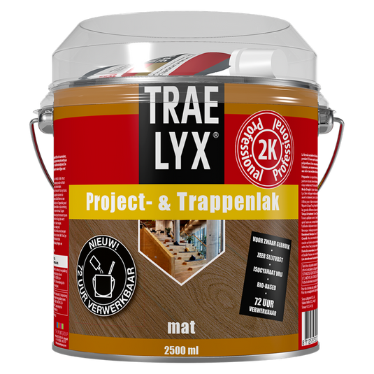Trae-lyx 1074360 - tl prjct- trappenlak mat 2,5l | 1 stuks