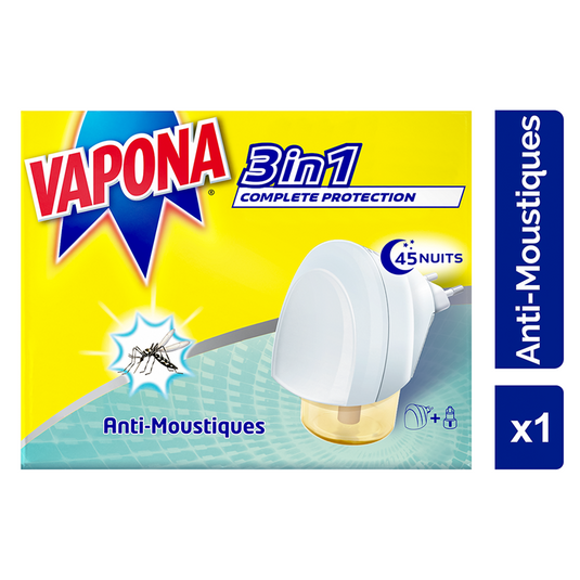 Vapona 1043187 - anti mug liquid apparaat 45 nachten economy | 5 stuks