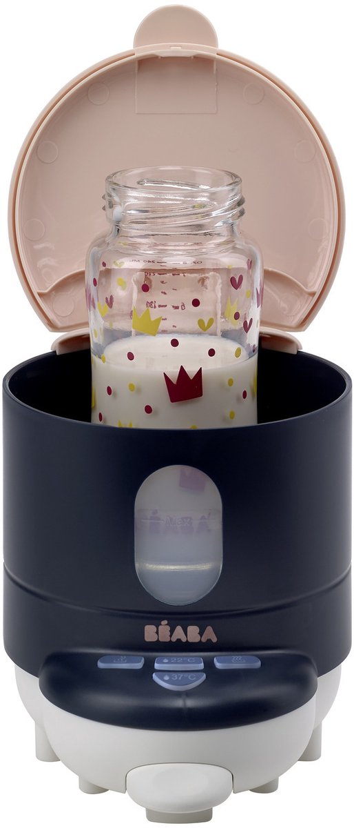 Béaba bib'expresso® flessenbereider - snelle babyfles bereiding - 30s opwarmtijd - instelbare temperatuur - flessenwarmer - bain-marie functie - blauw