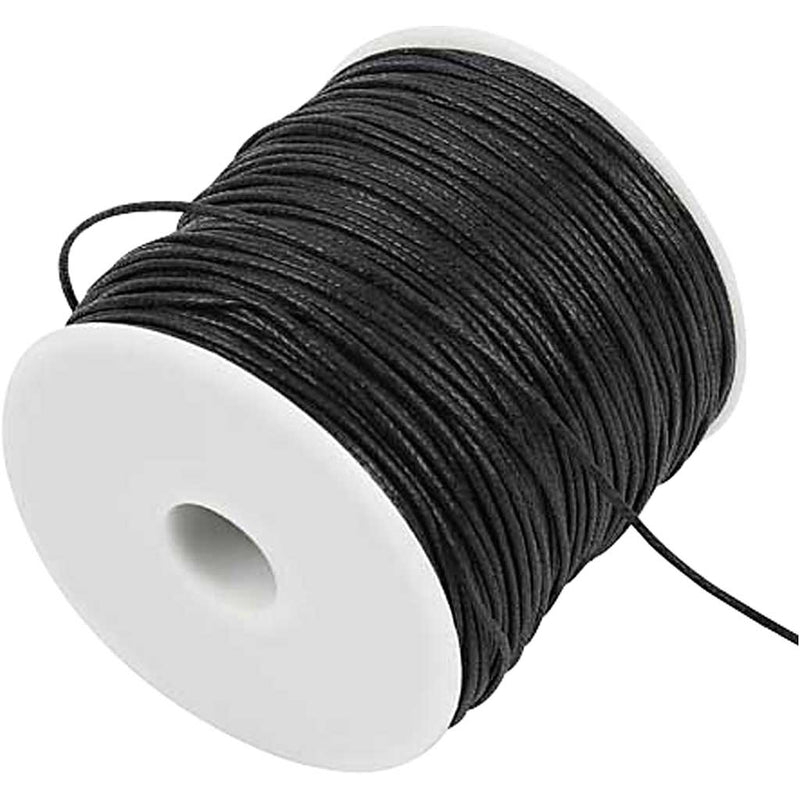 Load image into Gallery viewer, Https: www.cchobby.nl katoenkoord-dikte-1-mm-zwart-100-m-1-doos-51514
