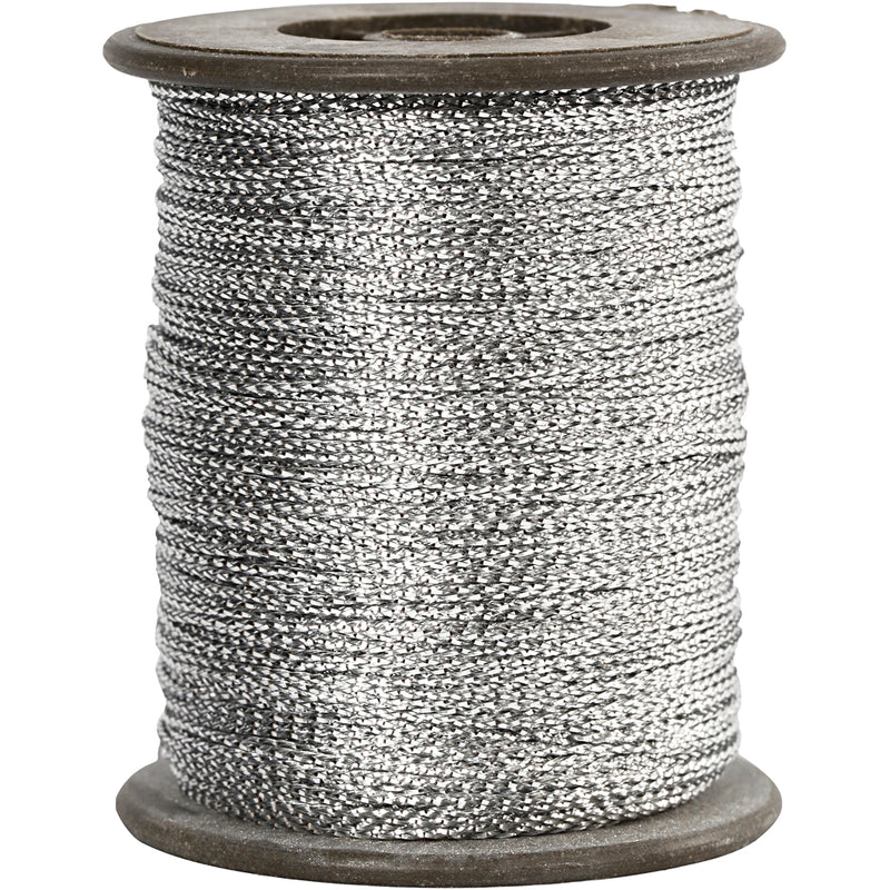 Load image into Gallery viewer, Https: www.cchobby.nl koord-dikte-0-5-mm-zilver-100-m-1-rol
