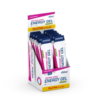 Etixx endurance isotonic drink energy gel apple 12x60gr - 515378