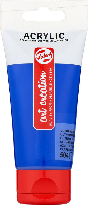 Talens art creation acrylverf tube van 75 ml, utlramarijn (504)