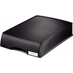 Leitz brievenbak met lade plus rubbere antislip voetjes a4 234x325x53mm zwart