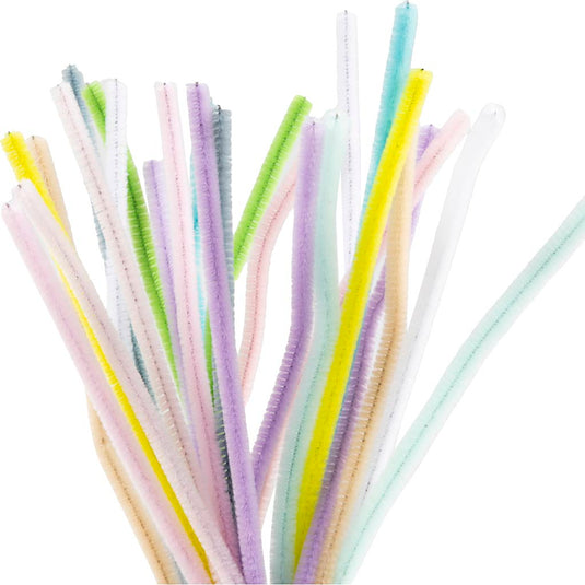Creativ company chenille 6mm x 30cm pastelkleuren - 25st.