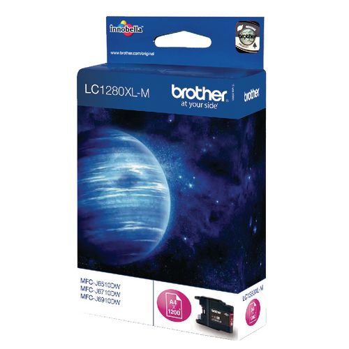 Inktcartridge brother lc1280xlm magenta